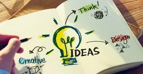 La cerveza mejora la creatividad Block de notas con texto IDEAS
