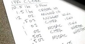 Beer recipe Beer recipe