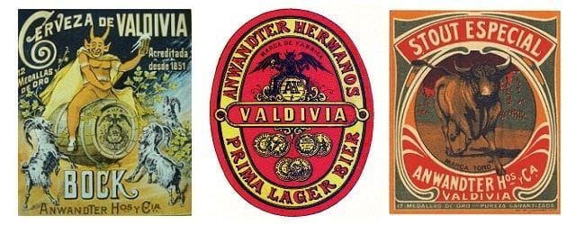 Etiquetas de la cervecería Anwandter etiquetas_anwandter