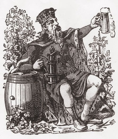 Ilustración de Gambrinus Gambrinus Rey de la Cerveza