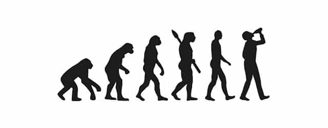 La evolución del hombre y la teoría del mono borracho