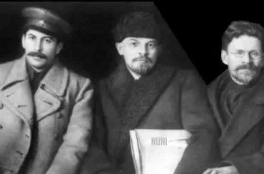 Lenin, Stalin y Trotski