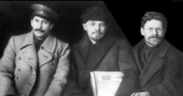 Lenin, Stalin y Trotski