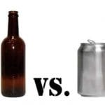 Botella vs. lata para la cerveza