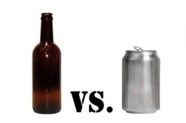 Botella vs. lata para la cerveza