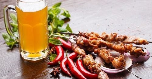 Cerveza y comida picante Cerveza y comida picante