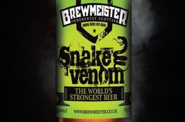 Snake venon la cerveza más fuerte del mundo