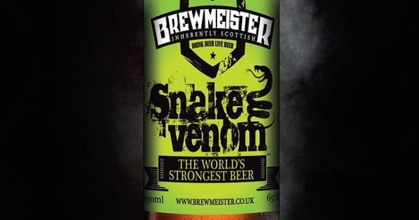 Snake venon la cerveza más fuerte del mundo Snake venon la cerveza más fuerte del mundo