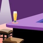 Bebiendo cerveza solo