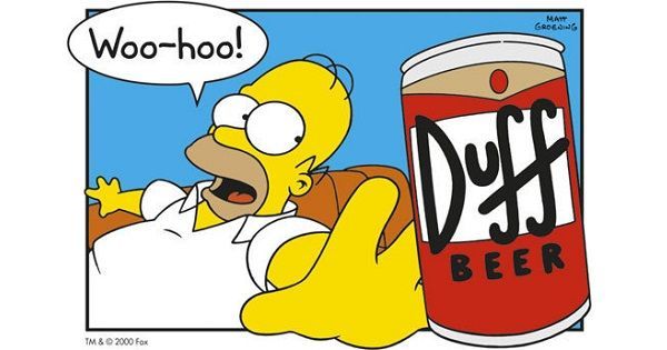 Homero y cerveza Duff