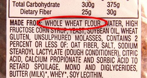 Verificando gluten en los ingredientes Etiquetas de alimentos