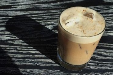 Latte helado irlandes con stout