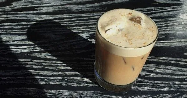 Latte helado irlandes con stout