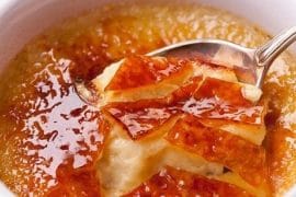 Creme brulee a la cerveza