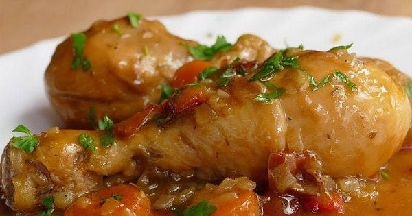 Pollo a la cerveza a la olla Pollo a la cerveza