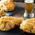 Pollo frito a la cerveza