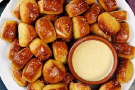 Receta de bocadillos pretzel con cerveza