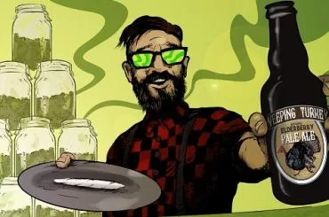 Maridaje de cerveza y marihuna (cannabis)