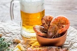 Maridaje de cerveza y mariscos