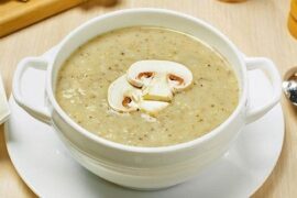 Crema de champiñones