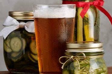 Pickles con cerveza IPA