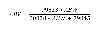 Formula ABV 4 Formula ABV 4