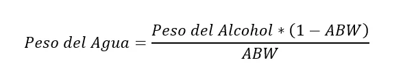 Formula Peso del Agua Formula Peso del Agua