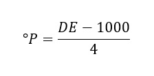 Ecuación Grados Plato