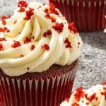 Receta de cupcakes red velvet con chocolate stout