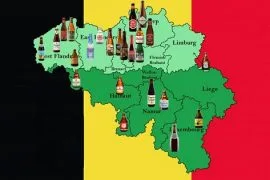 Mapa cervezas belgas