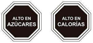 Alto en azúcares y calorías