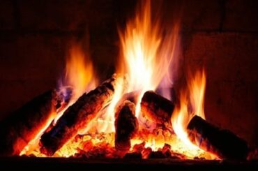 Madera de haya ardiendo
