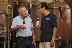 Jack McAuliffe y Jim Koch Jack McAuliffe y Jim Koch