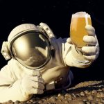 Cerveza elaborada en el espacio