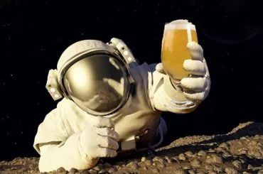 Cerveza elaborada en el espacio