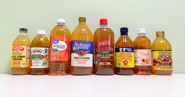 Botellas de vinagre de manzana orgánico, comparativa de 8 marcas para 2026