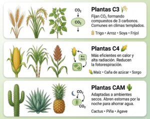 Estrategias de fotosíntesis Stratégies de photosynthèse