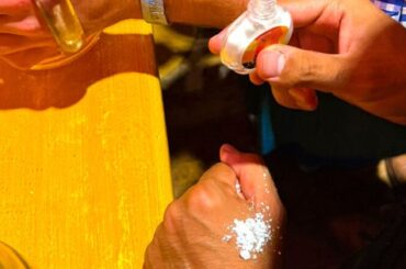 Polvo blanco Wiesn Koks consumido en las mesas del Oktoberfest de Múnich