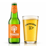 Botella y Pint de Sidra Strongbow