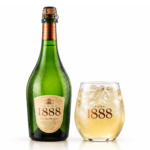 Botella y vaso de sidra 1888