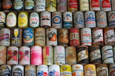 Latas de cerveza antiguas de tapa plana, historia de la lata de cerveza