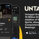 Pantallas de Untappd 5.0 con la ficha de una bodega y el anuncio de casi 10 millones de bebidas